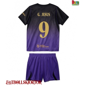 Barcelona Gabriel Jesus #9 Borta Kläder Barn 2026-27 Kortärmad (+ Korta byxor)